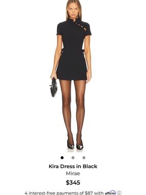 Mirae Kira Mini Dress in Black